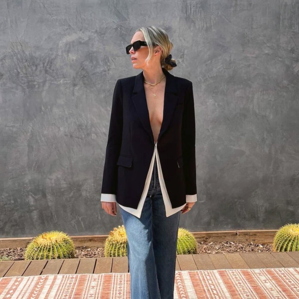 Favorite Daughter Black The Kelly Blazer